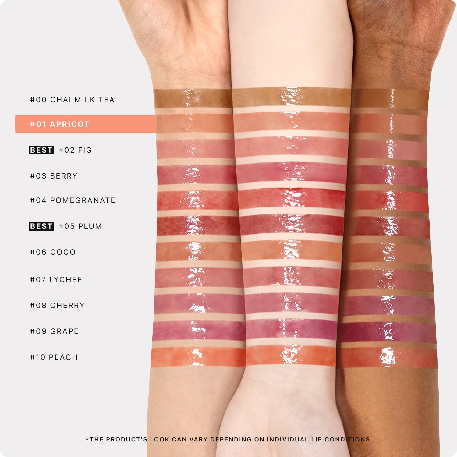Nature Republic Brillo natural labial ofrece acabado luminoso sin pesadez.