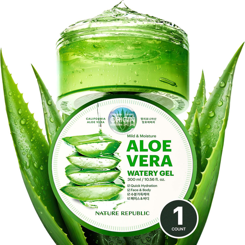 Nature Republic gel Aloe Vera 92% para rostro, hidratación ligera y rápida