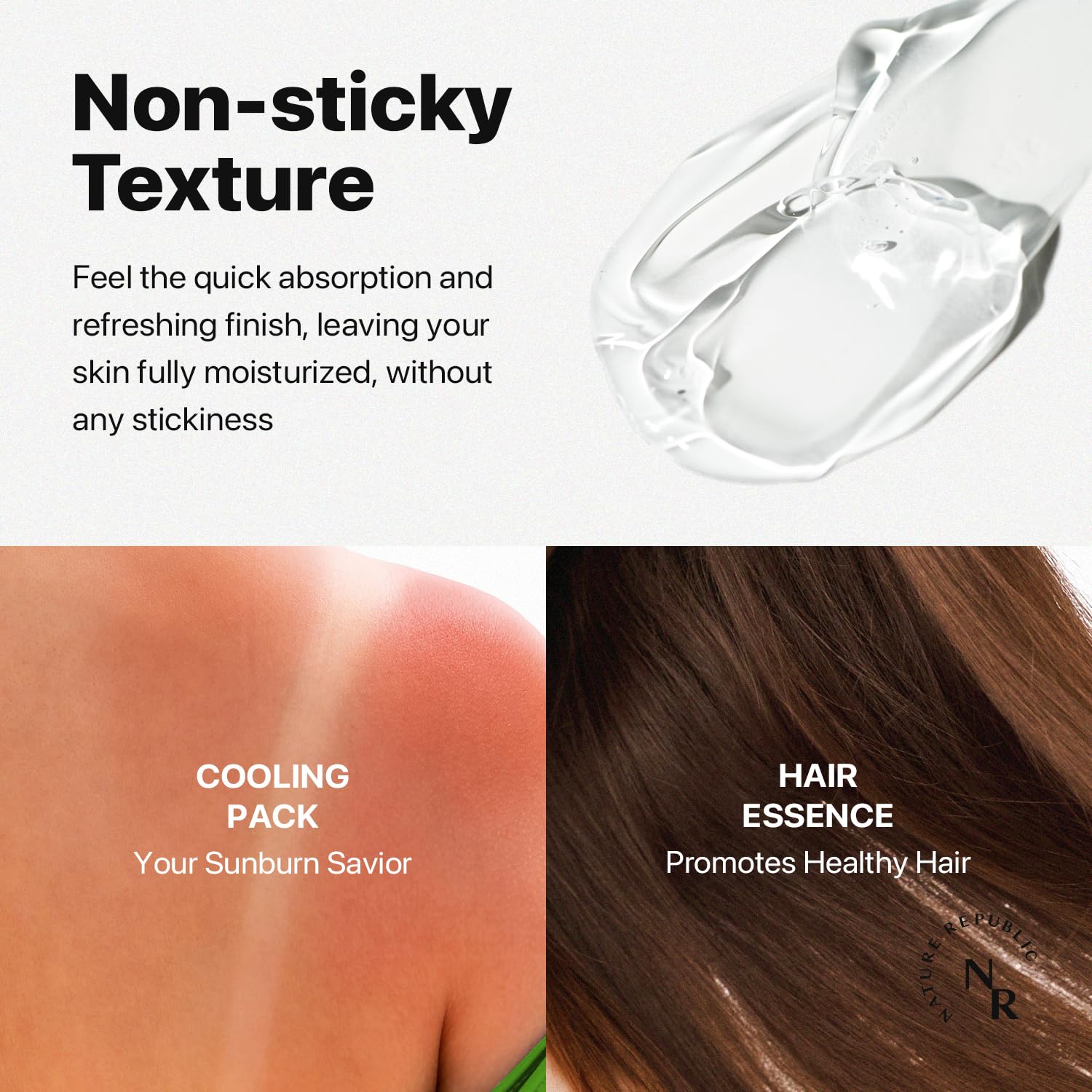 Nature Republic gel Aloe Vera 92% textura suave al tacto