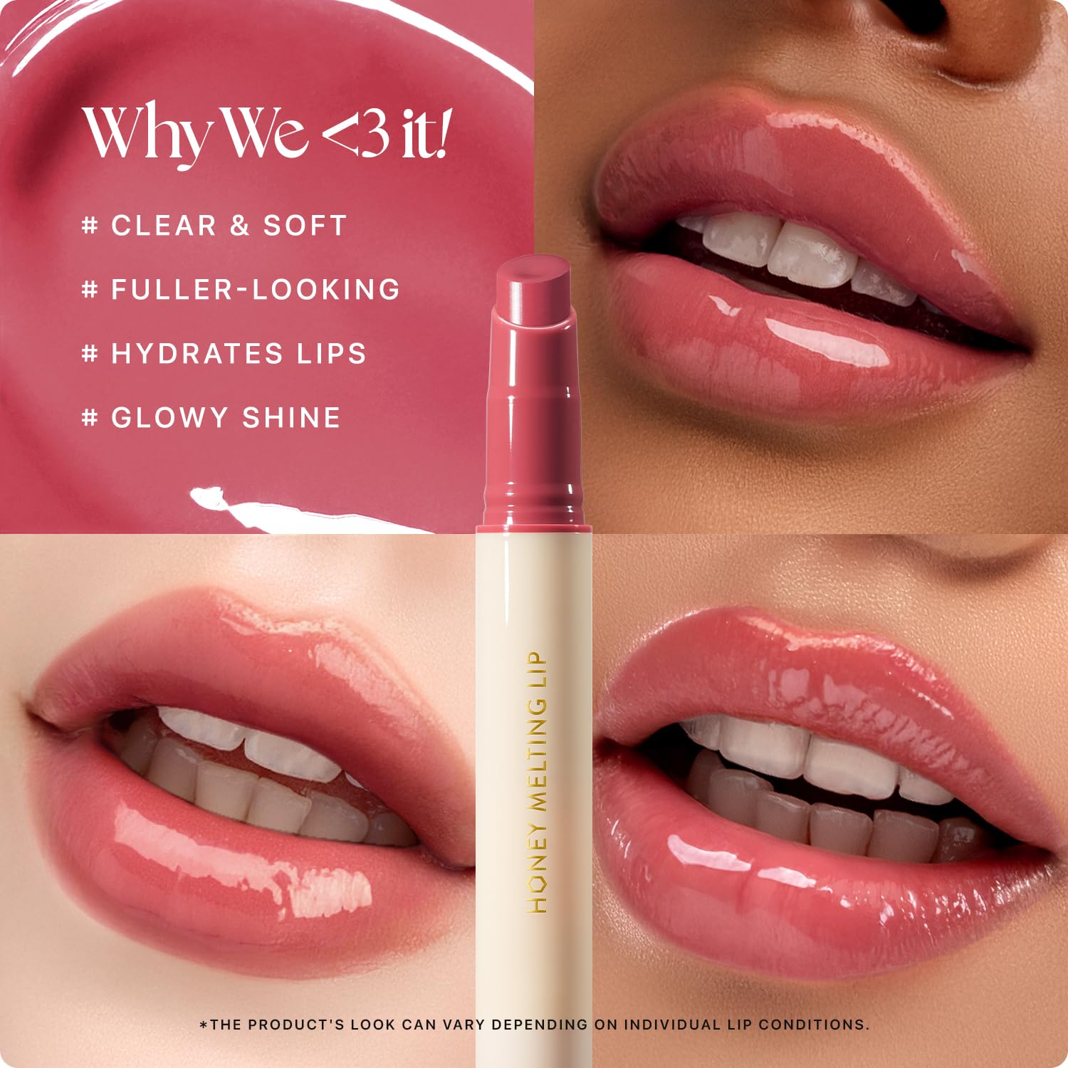 Nature Republic Honey Melting Lip 03 Berry, hidratación suave para labios secos.
