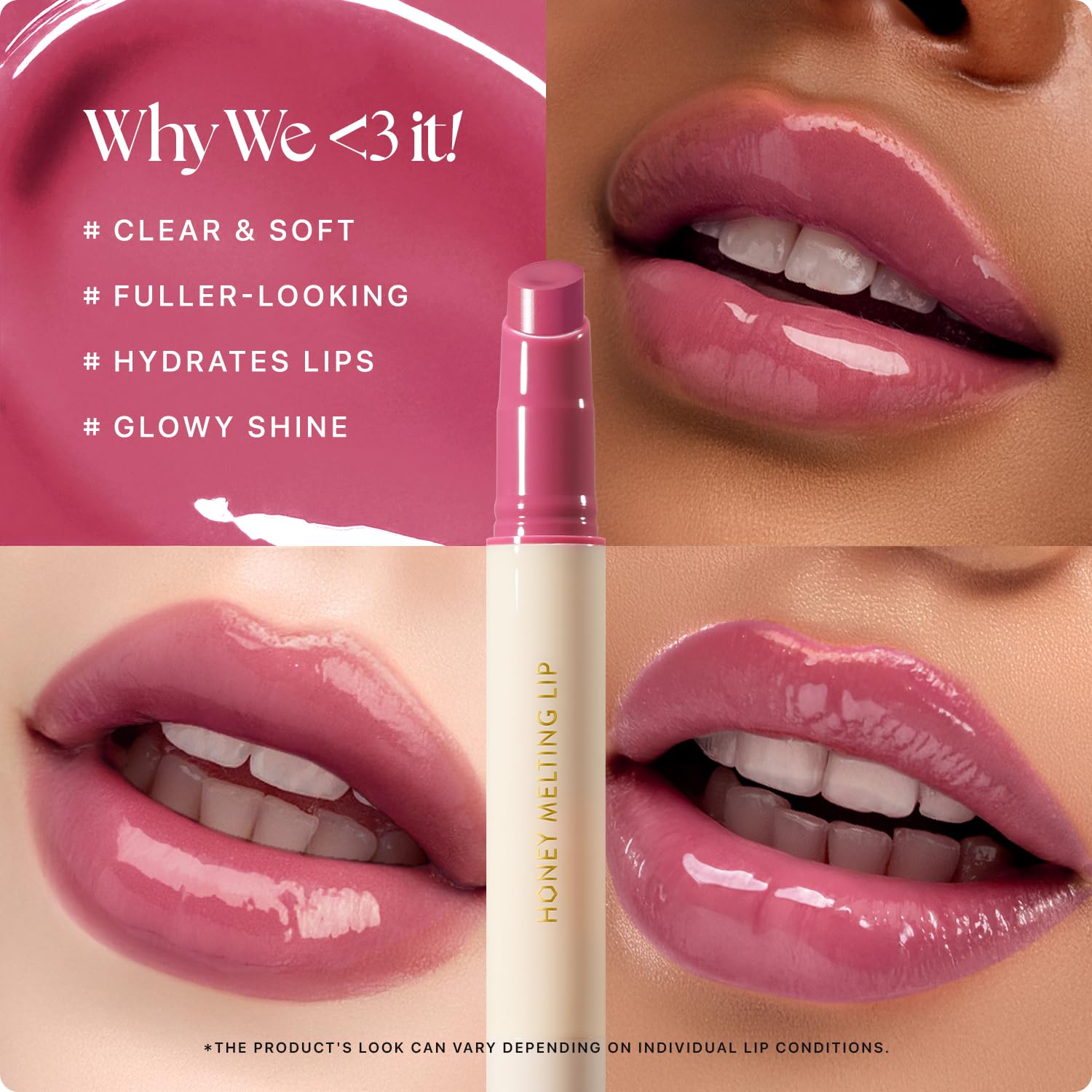 Nature Republic Honey Melting Lip 08 Dark Cherry Choux aplicación fácil para labios