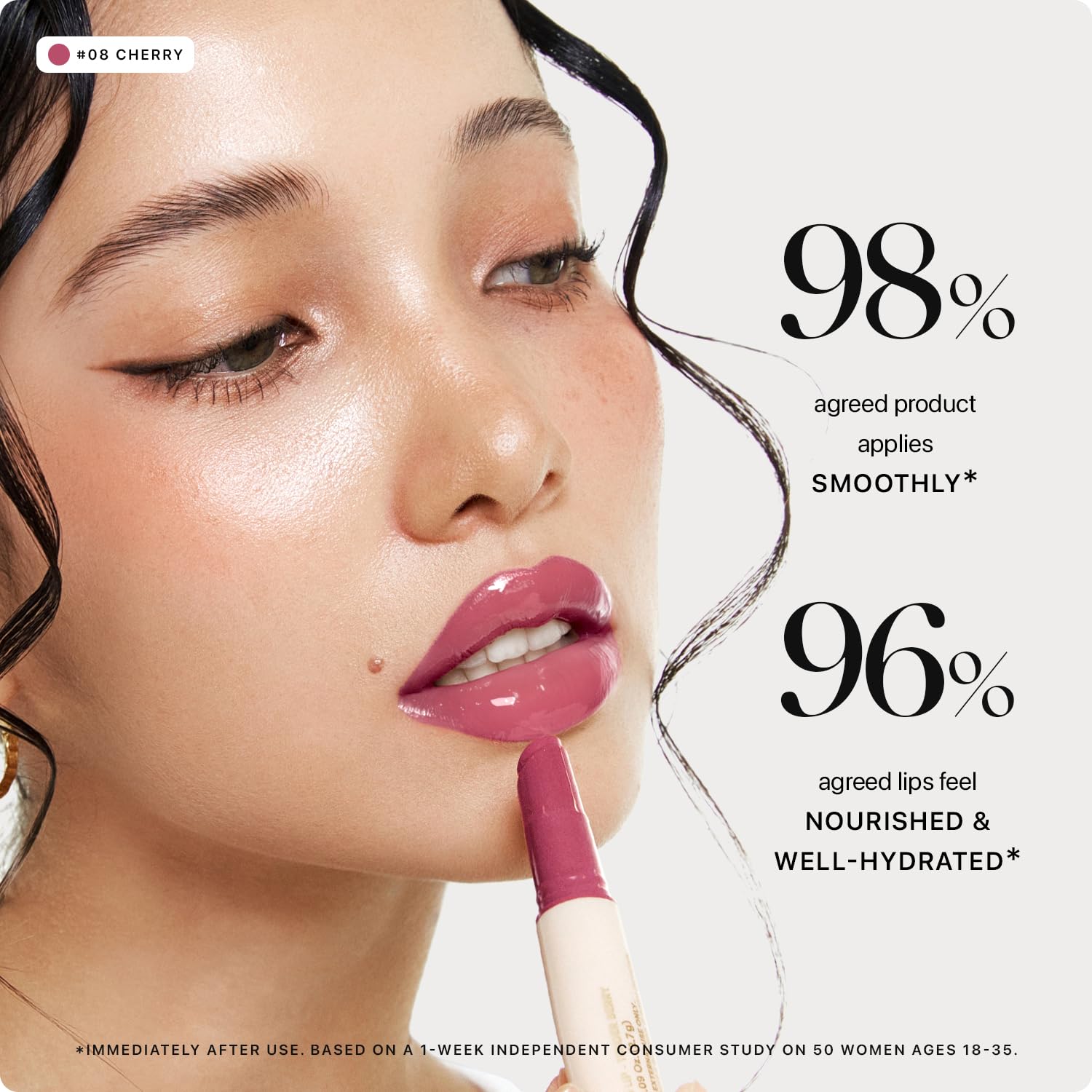 Nature Republic Honey Melting Lip 08 Dark Cherry Choux brillos vibrantes y color duradero