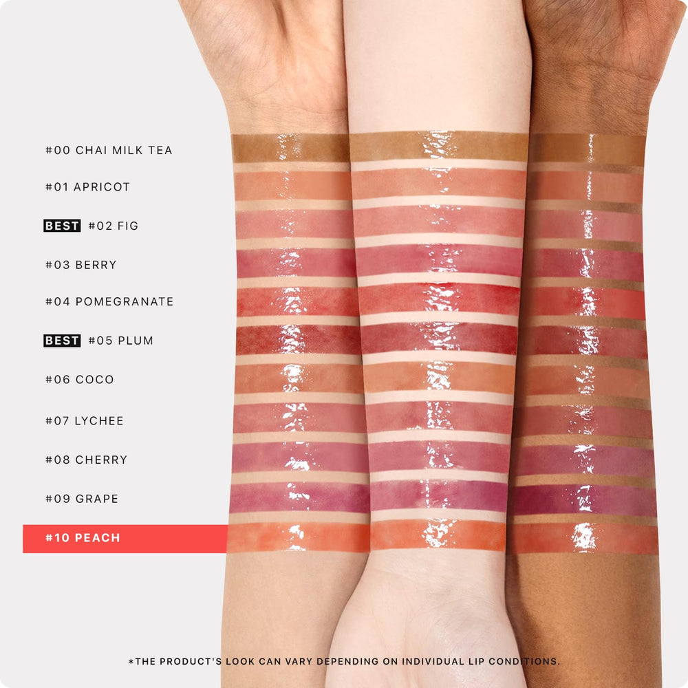 Nature Republic Honey Melting Lip 10 Peach, tono sutil que realza el color natural.