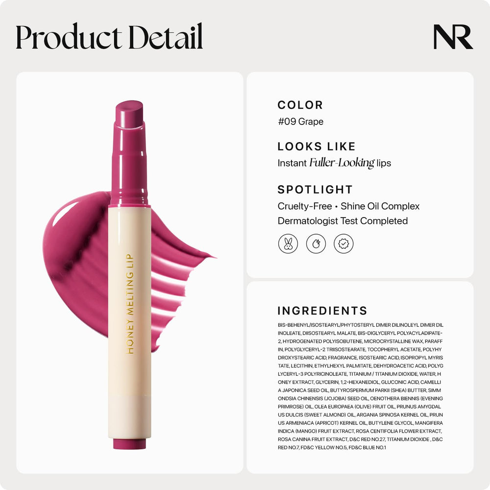 Nature Republic Honey Melting Lip: 23 tonos para adaptar tu estilo.
