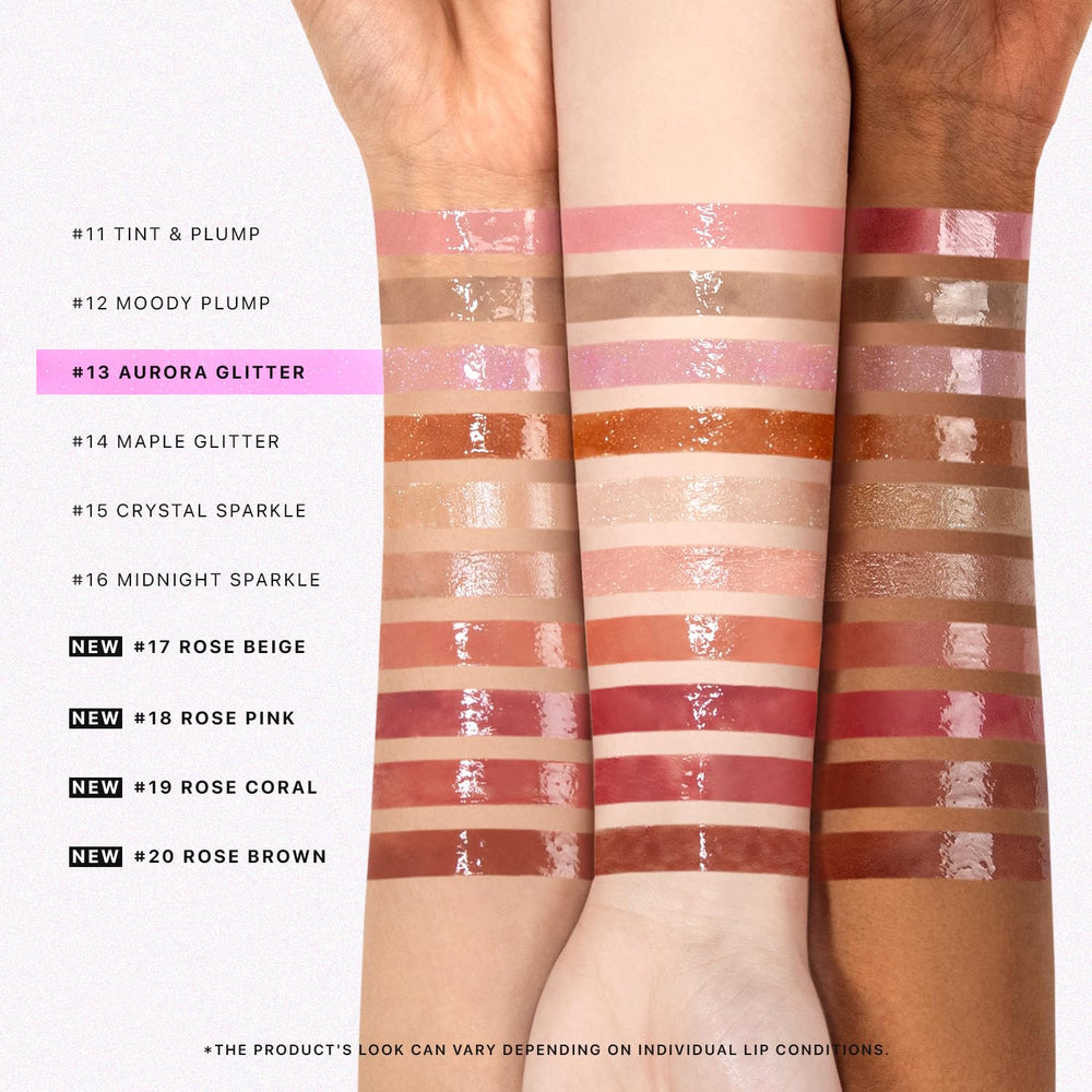 Nature Republic Honey Melting Lip Glitter 13 Aurora textura suave que hidrata labios secos.