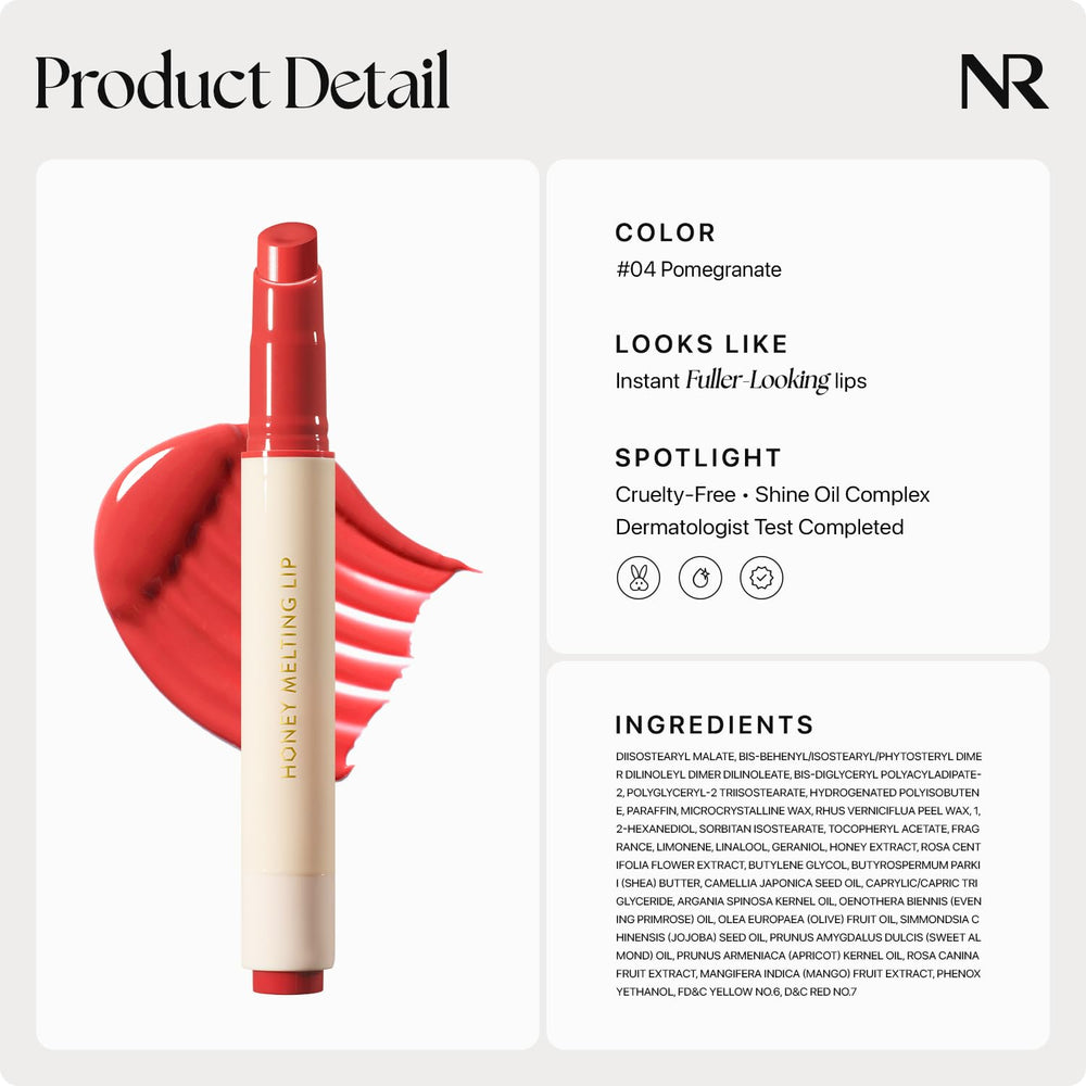 Nature Republic Labial Derretible Miel Granada 07: pigmento claro para realzar el color natural