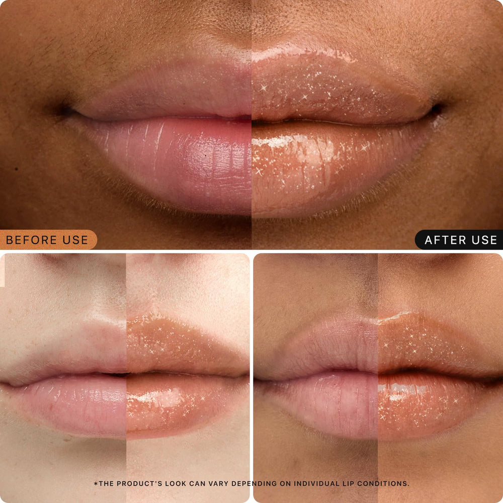 Nature Republic HONEY MELTING LIP GLITTER color Maple vibrante para un look cálido.