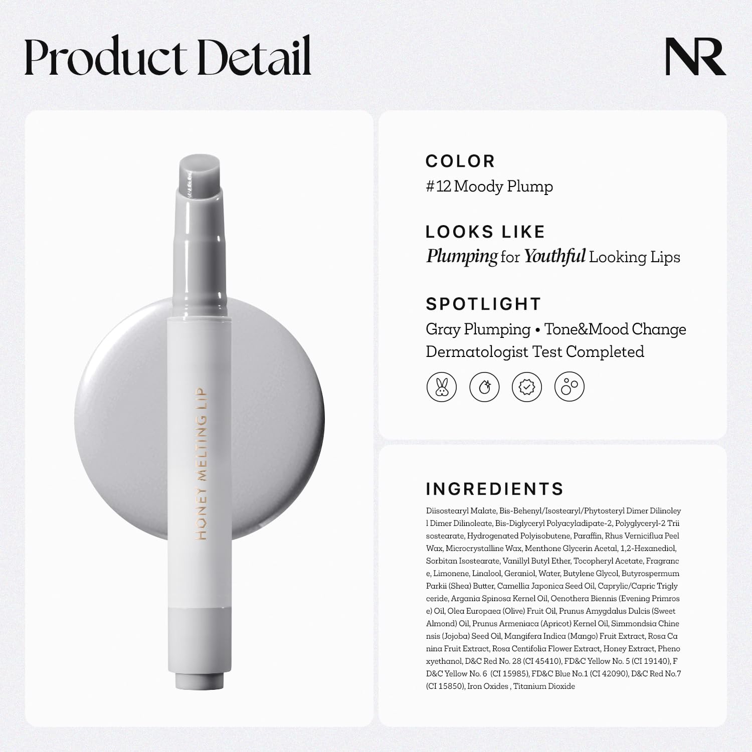 Nature Republic Labial Derretido de Miel, uso rápido con un clic sencillo.