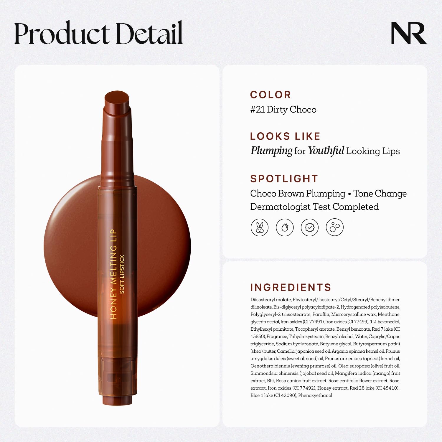 Nature Republic labial miel derretido diseño de empaque elegante