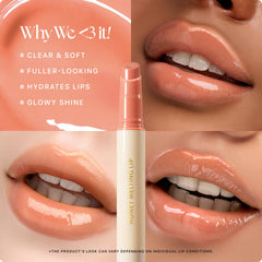 Nature Republic Textura miel labial apricot ofrece sensación suave y color sutil.