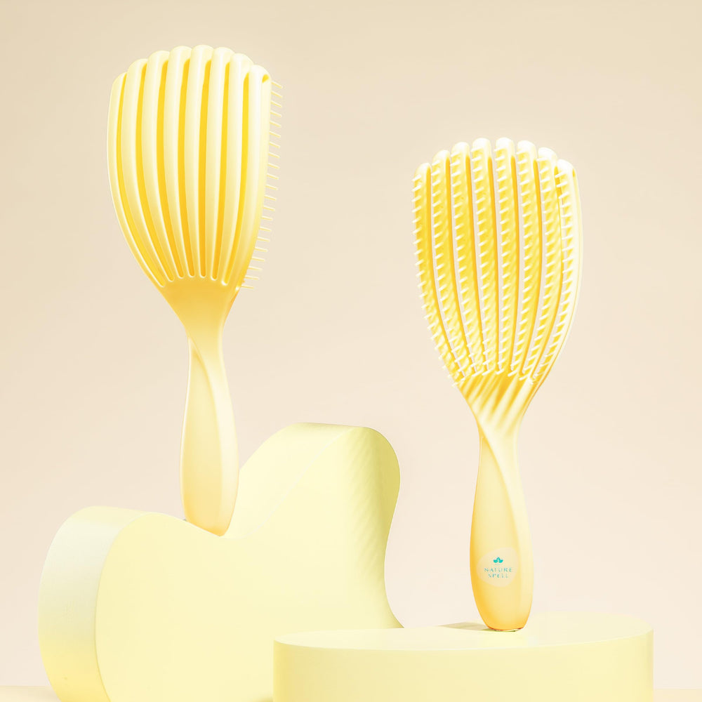 Nature Spell FlexiFlow yellow-design adds color and gentle detangling