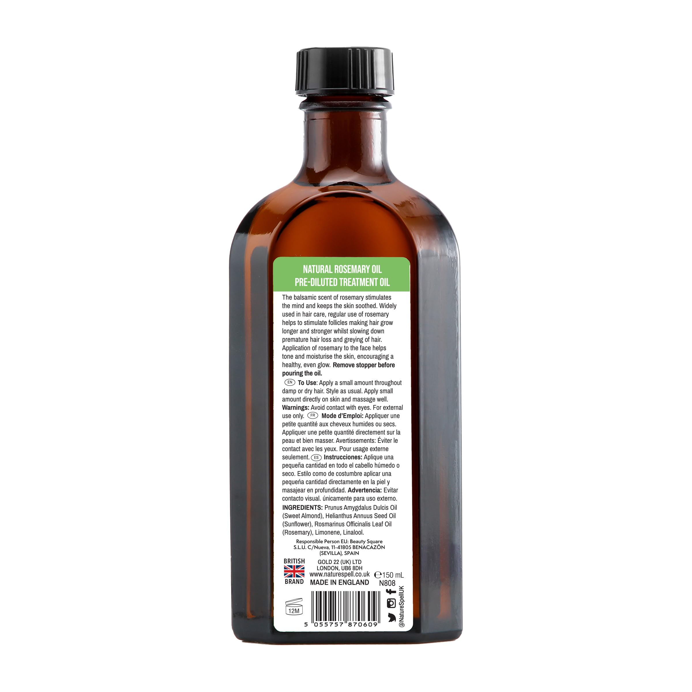 Nature Spell ideal como prelavado para nutrir cabello antes del lavado.