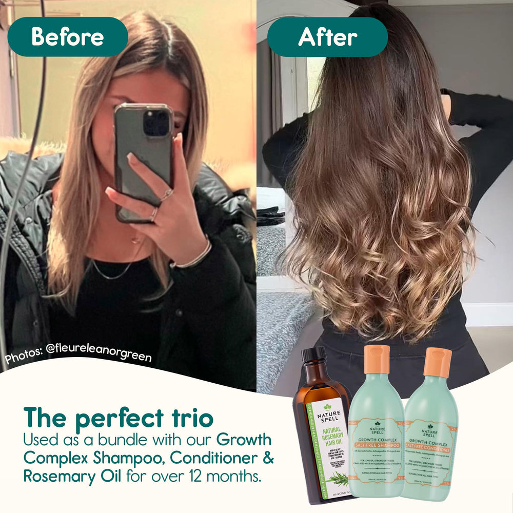 Nature Spell root-growth complex action on scalp supports healthy-looking strands