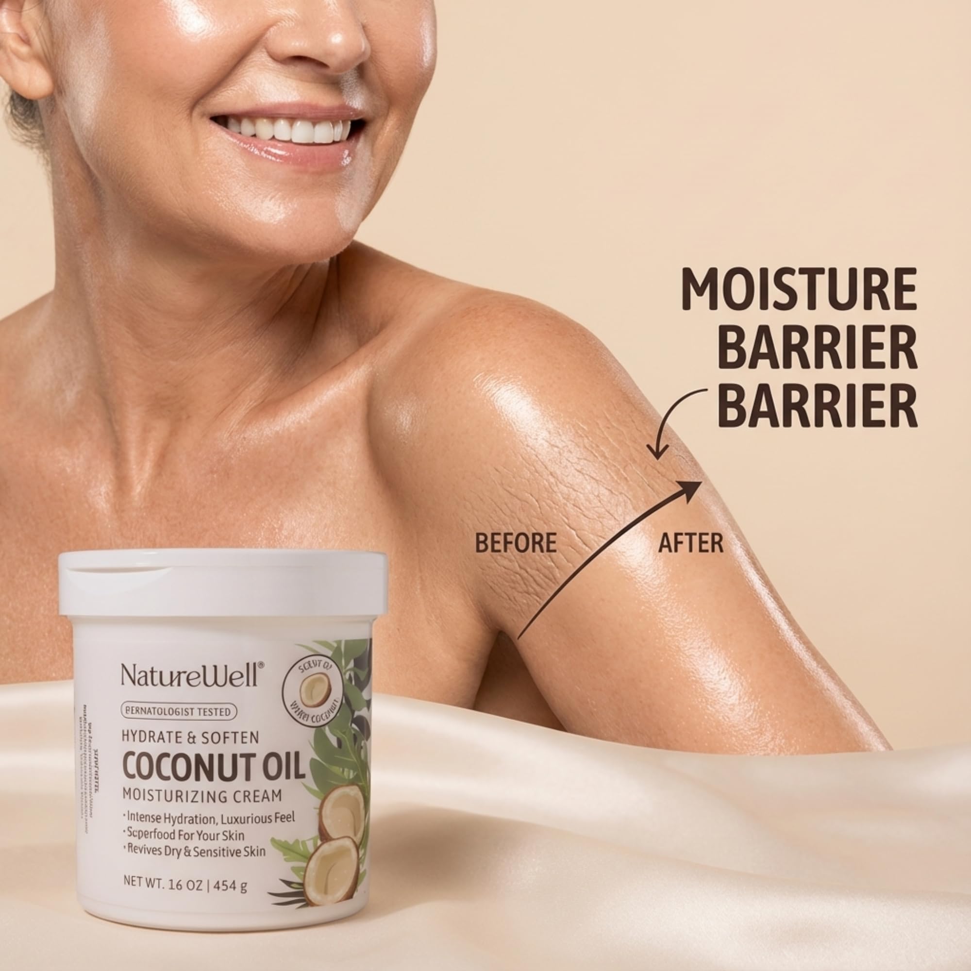 Nature Well ingredientes clave: coco y vitaminas A, C y E