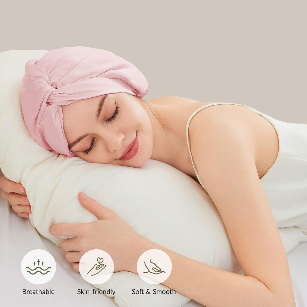 Bonete NatureKess con banda elástica para mantener el cabello toda la noche