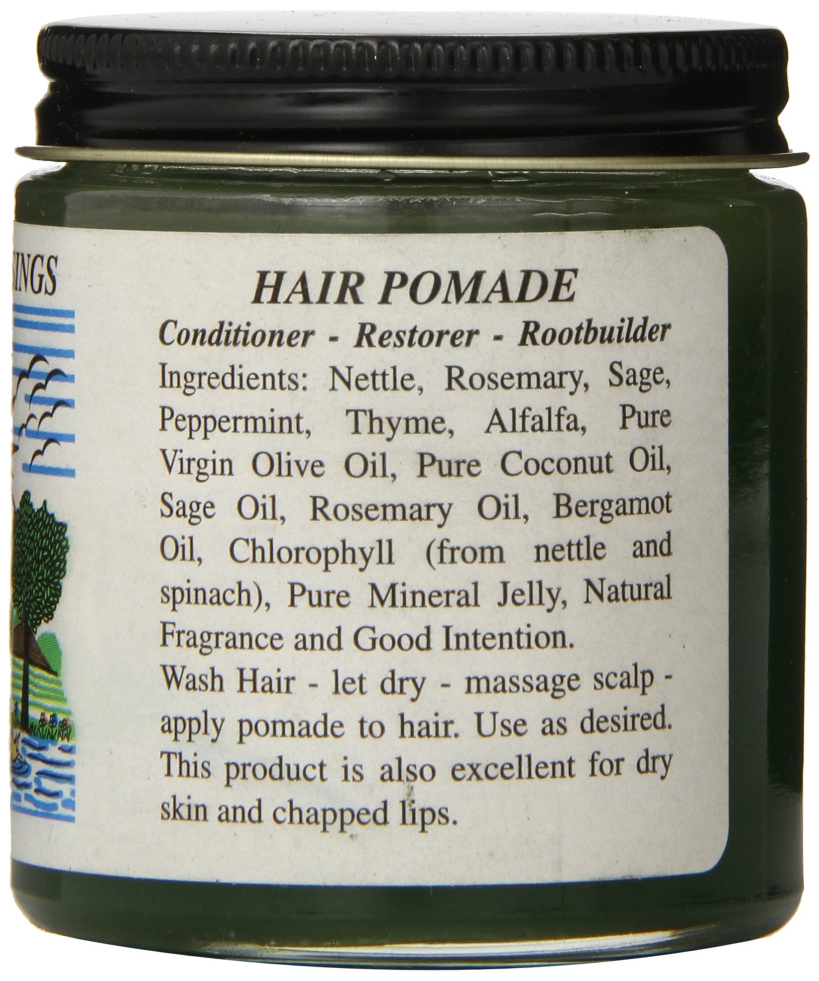 Nature's Blessings Hair Pomade texture swirl demonstrates easy, even distribution.