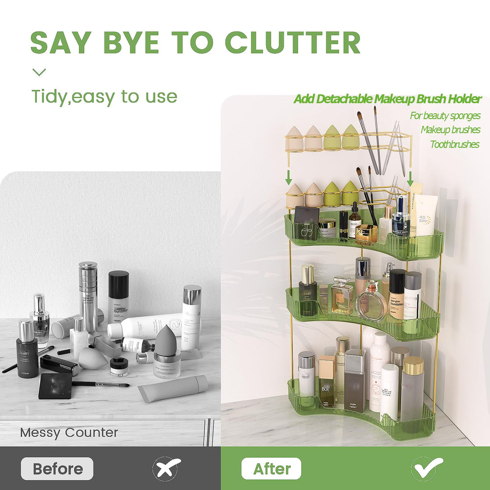 Nature's Source makeup brush holder keeps brushes organized and ready.