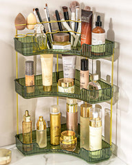 Nature's Source makeup organizer vanity corner 3-tier keeps counter tidy.