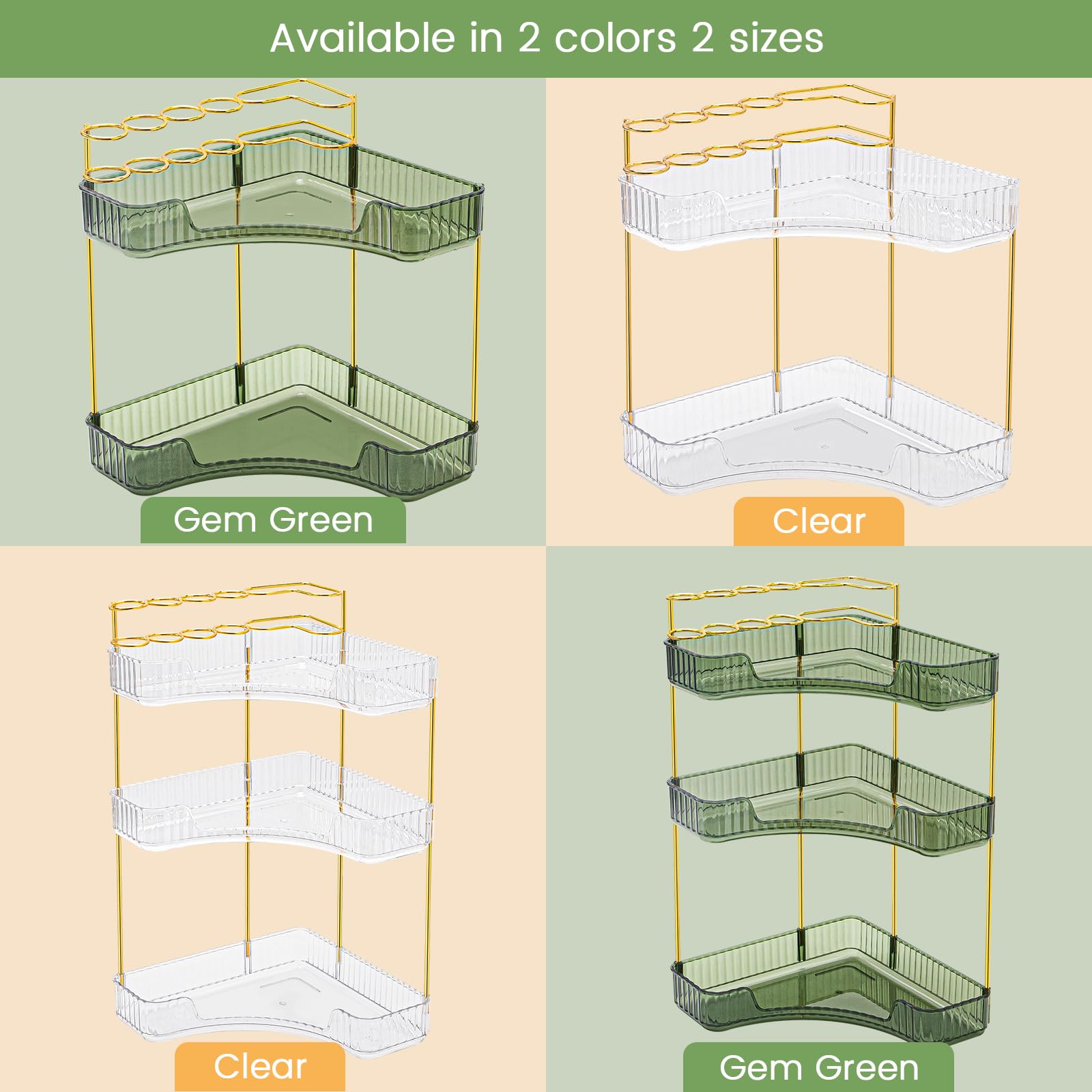 NATURE'S SOURCE vanity setup highlighting organized cosmetics and brushes.