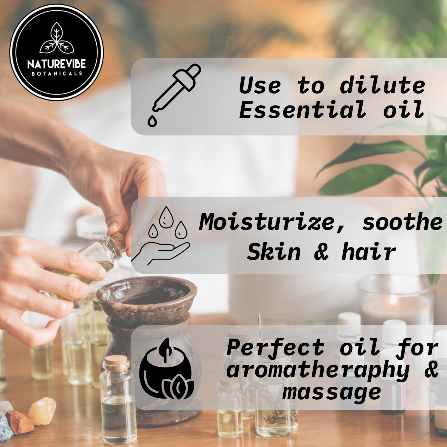 Naturevibe Botanicals 100% pure Jamaican Black Castor Oil no additives.