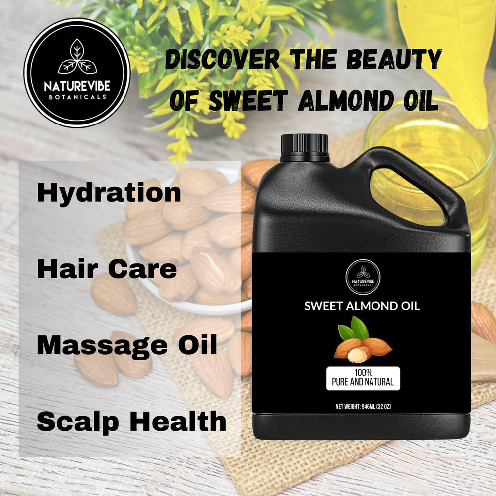 Naturevibe Botanicals Aceite de almendra dulce se absorbe fácilmente.