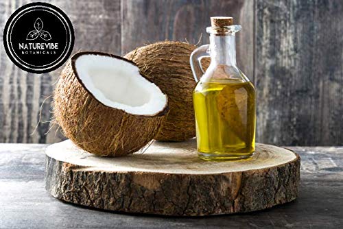 Naturevibe Botanicals Aceite de Coco Fraccionado vertido listo para uso diario en cabello