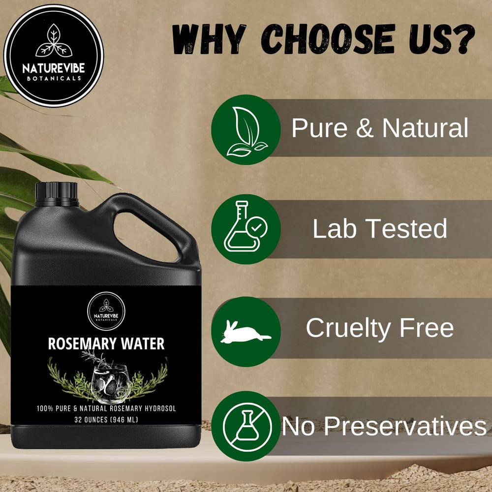 Naturevibe Botanicals Agua de Romero, aroma natural para spa en casa.