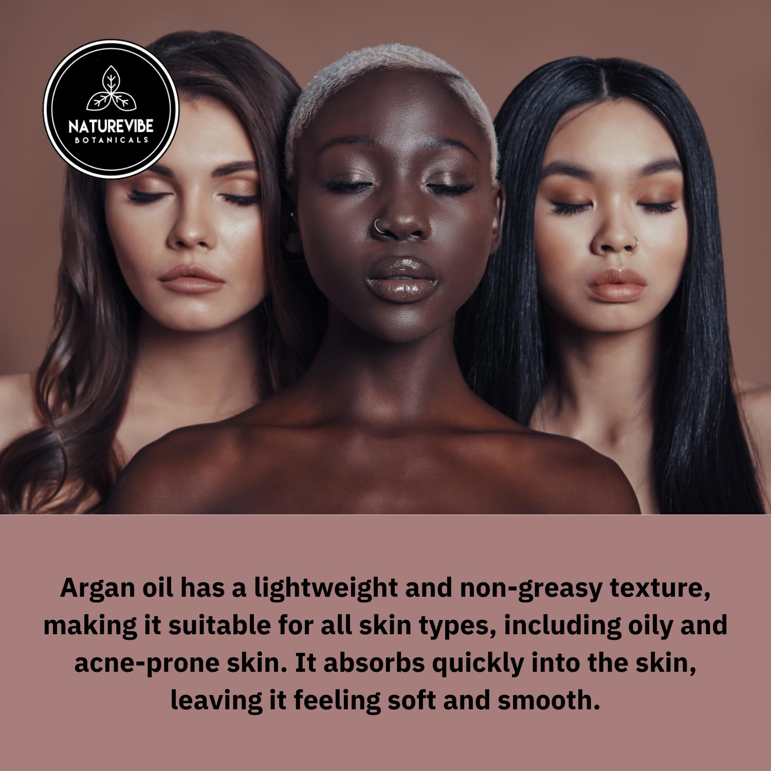 Naturevibe Botanicals Argan Oil application skin shows lightweight hydration benefits