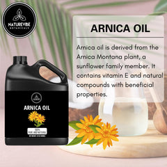 Arnica Oil massage application for a relaxing body care routine.