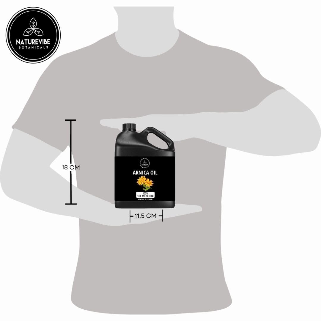 Arnica Oil applied to skin for everyday care and nourishment.