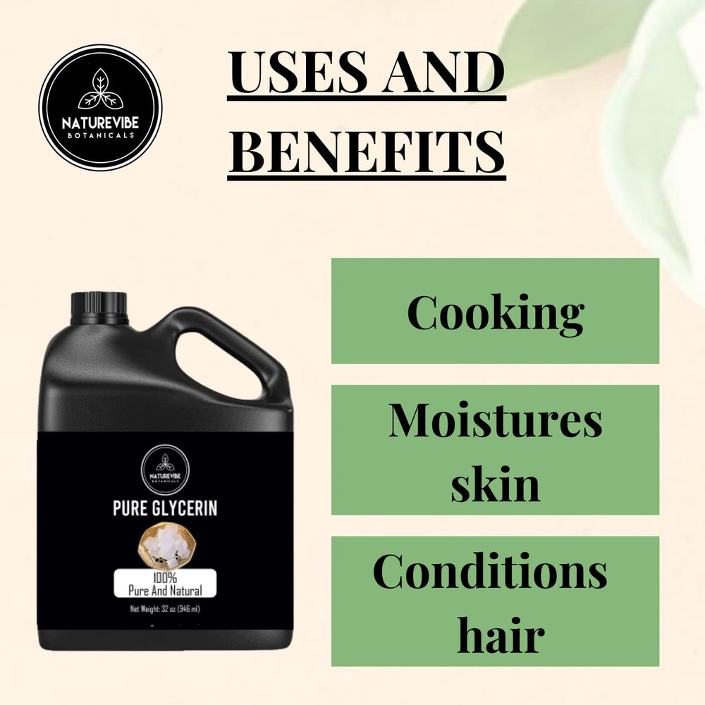 Naturevibe Botanicals Glicerina líquida, tapón dispensador, aplicación precisa y sin desperdicio