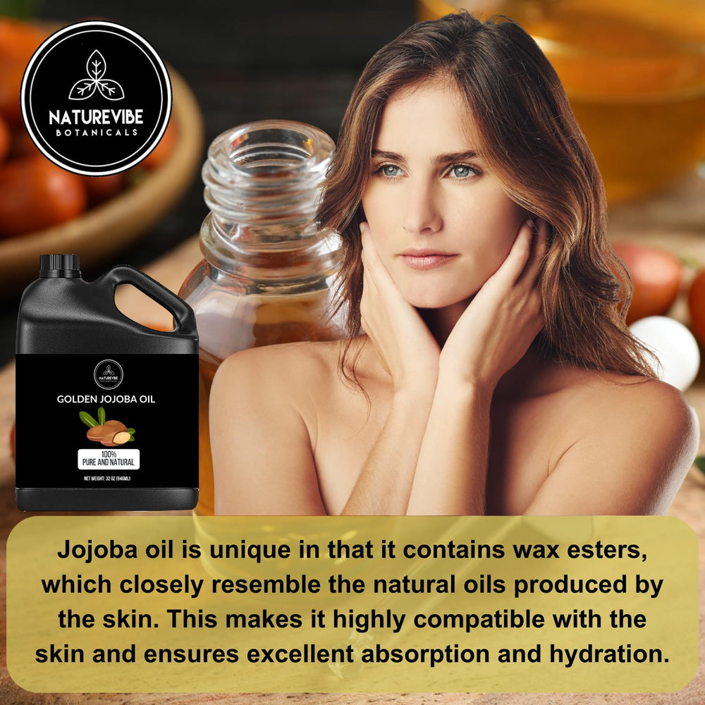 Naturevibe Botanicals Golden Jojoba Oil on skin demonstrating balanced moisture without heaviness.