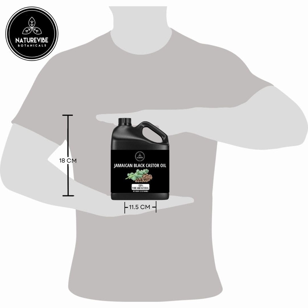Naturevibe Botanicals hair oil applied to scalp for healthier-looking hair.