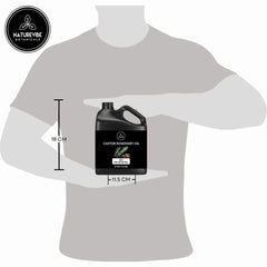 Gentle pour in shower or vanity demonstrates lightweight, non-greasy feel.