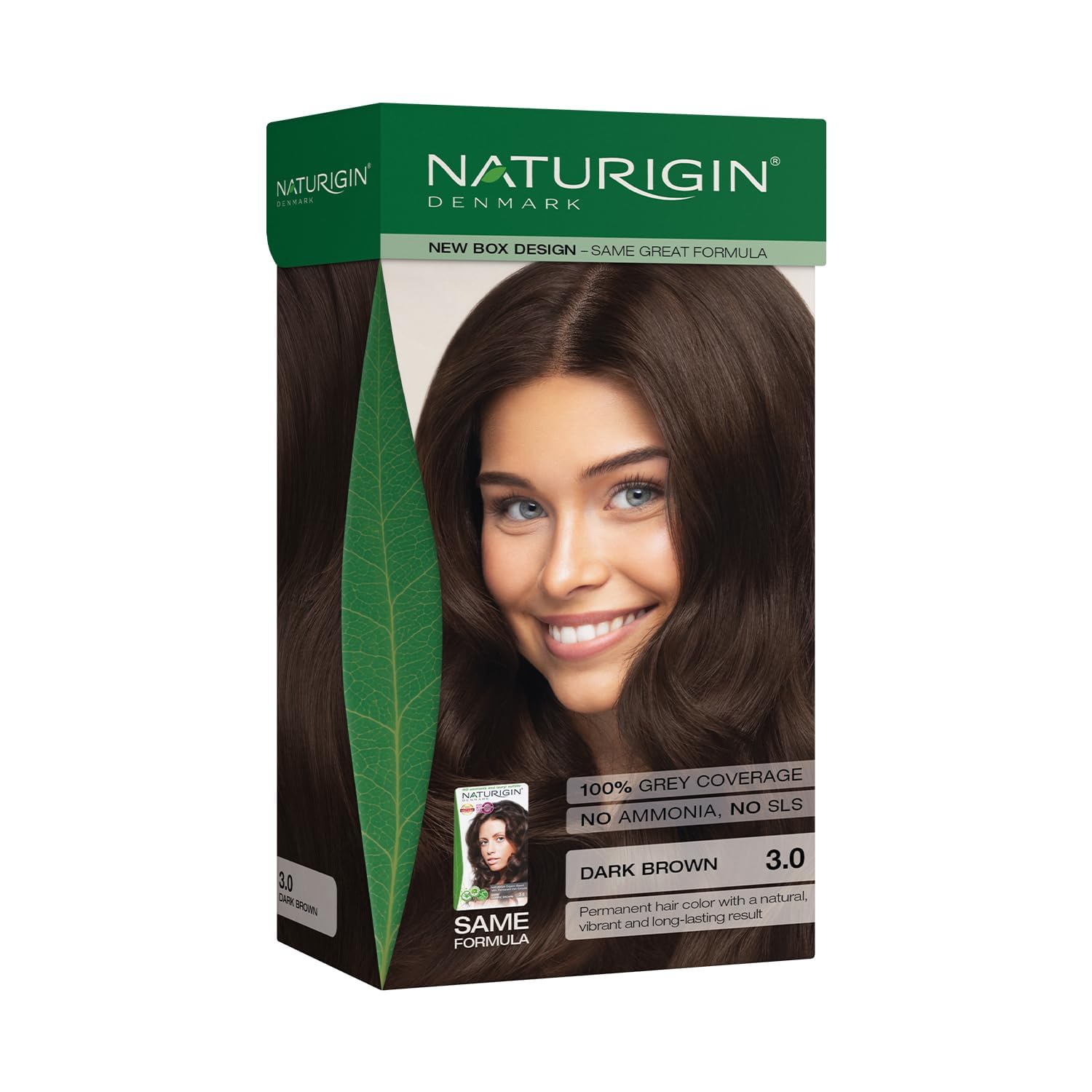 Naturigin 3.0 dark brown color cream for at-home application