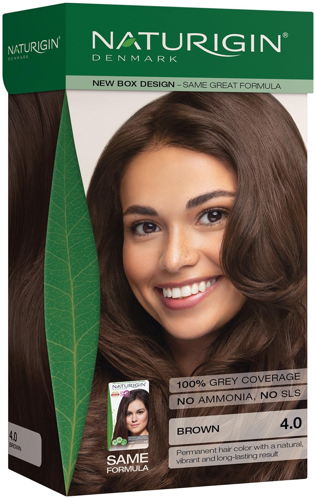Naturigin permanent dye 4.0 brown box ready for application