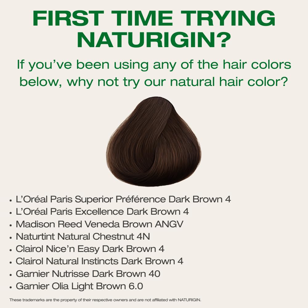 Naturigin delivers salon-quality brown shade with natural shine