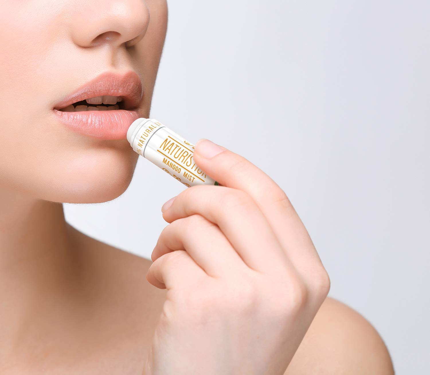 Naturistick peppermint lip balm stick providing cooling hydration