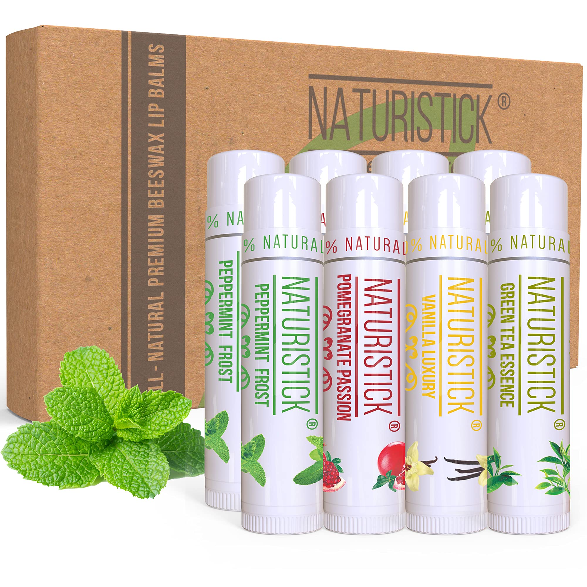 Naturistick vanilla lip balm tube delivering smooth hydration for daily use