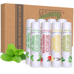 Naturistick vanilla lip balm tube delivering smooth hydration for daily use