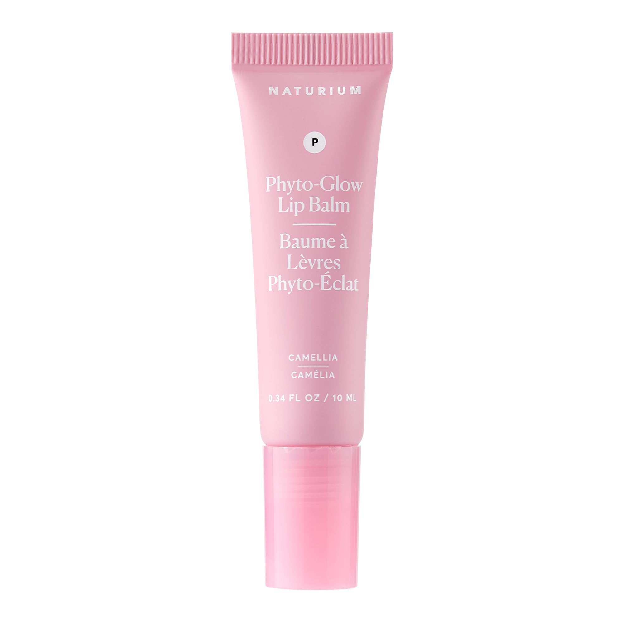 Naturium bálsamo labial fito-brillo, labios suaves y nutridos con brillo natural