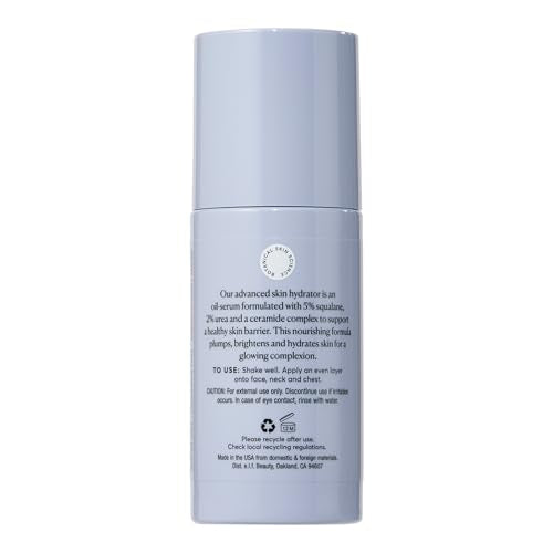 Naturium Barrier Bounce Serum aplicación en la mano para rostro y escote.