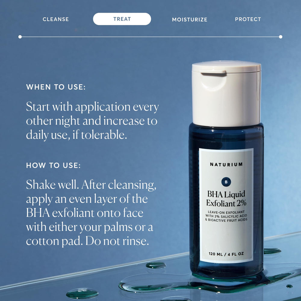 Naturium BHA Liquid Exfoliant compact-packaging hints at travel-friendly routine.