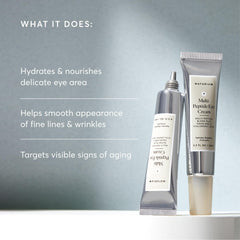 Naturium crema ojos multi peptidos, efecto sedoso que puede suavizar líneas finas.