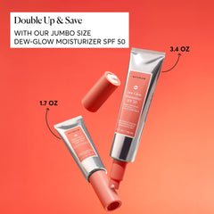 Naturium Dew-Glow dip cap guide demonstrates precise sunscreen measurement