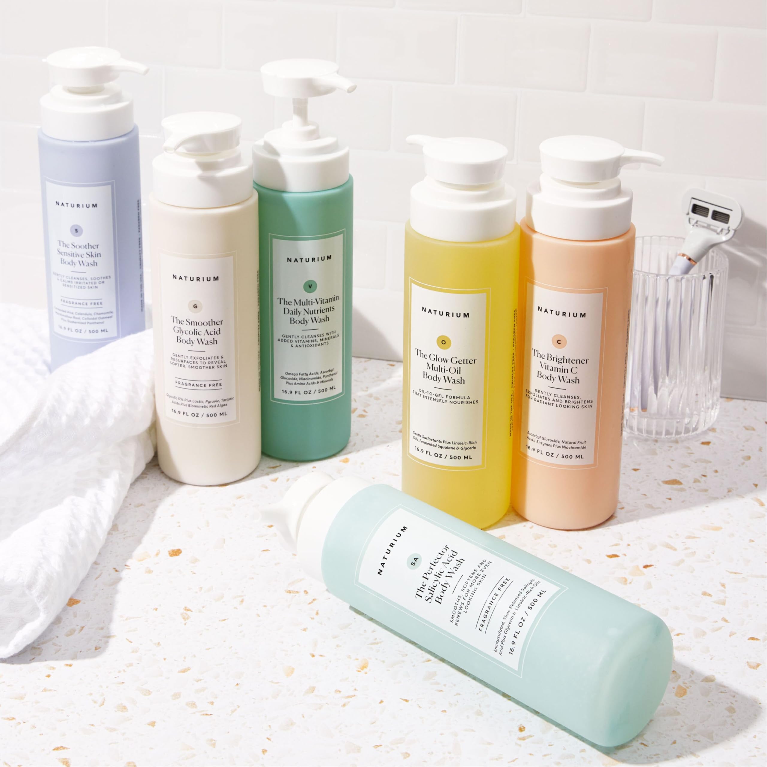 Naturium El Perfector: símbolo vegano y libre de crueldad para piel sensible.
