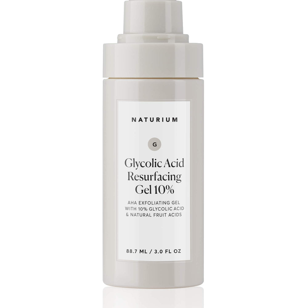 Naturium gel exfoliante 10% ritual de cuidado nocturno para piel.