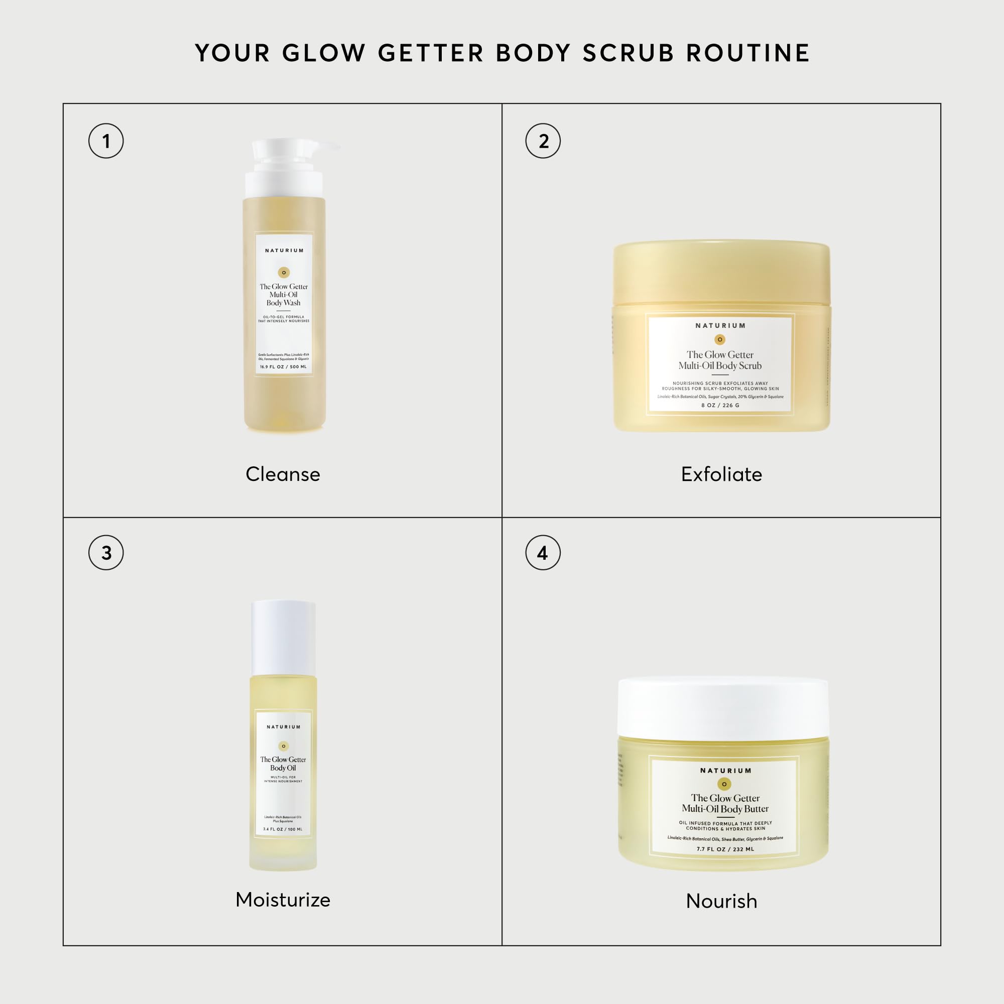 Naturium Glow Getter aroma vainilla coco para experiencia placentera.