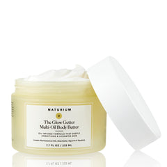 Naturium Glow Getter jar-front showing creamy texture ideal for daily moisture