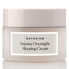 Naturium Intense Overnight Cream jar closeup highlights rich texture for overnight hydration